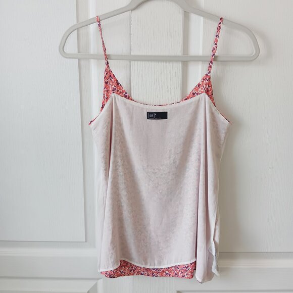 GAP Women's Pink Coral Heart Drapy Camisole Size M - Picture 7 of 12